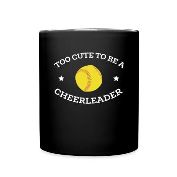 Trop mignon pour être un cadeau de chemise de pom-pom girl - Mug uni - noir - Devant