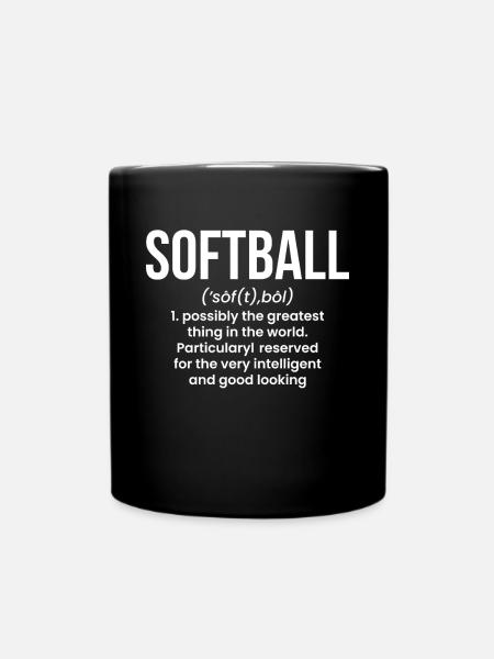 Softball Definition Shirt Geschenk - Tasse einfarbig - Schwarz