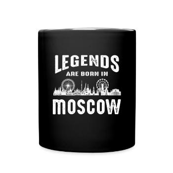 Moscou Légendes Russie Skyline - Mug uni - noir - Devant