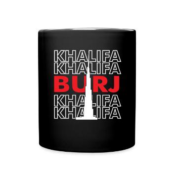 Burj Khalifa UAE Middle East Dubai Desert - Full Colour Mug - black - Front