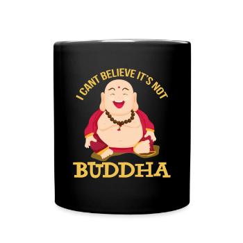 Fat Buddha Asie Religion Méditation - Mug uni - noir - Devant