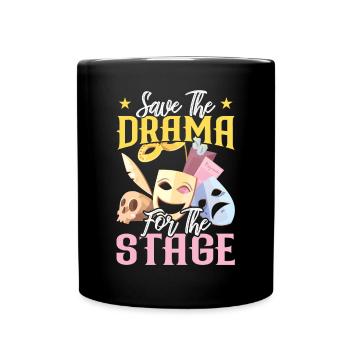 Sauver le drame pour la scène - Théâtre - Mug uni - noir - Devant
