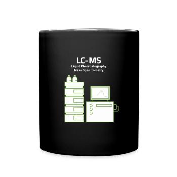 LCMS Flüssigkeitschromatographie Massenspektrometrie - Tasse einfarbig - Schwarz - Vorne