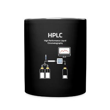 HPLC High Performance Liquid Chromatography - Mug uni - noir - Devant