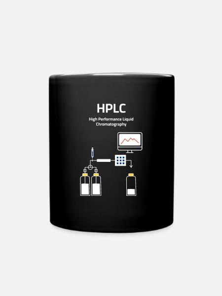 HPLC Hochleistungs-Flüssigkeitschromatographie - Tasse einfarbig - Schwarz