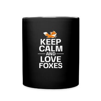 Fox Foxes Fox Forest Animal Forest Animal Gift - Full Colour Mug - black - Front