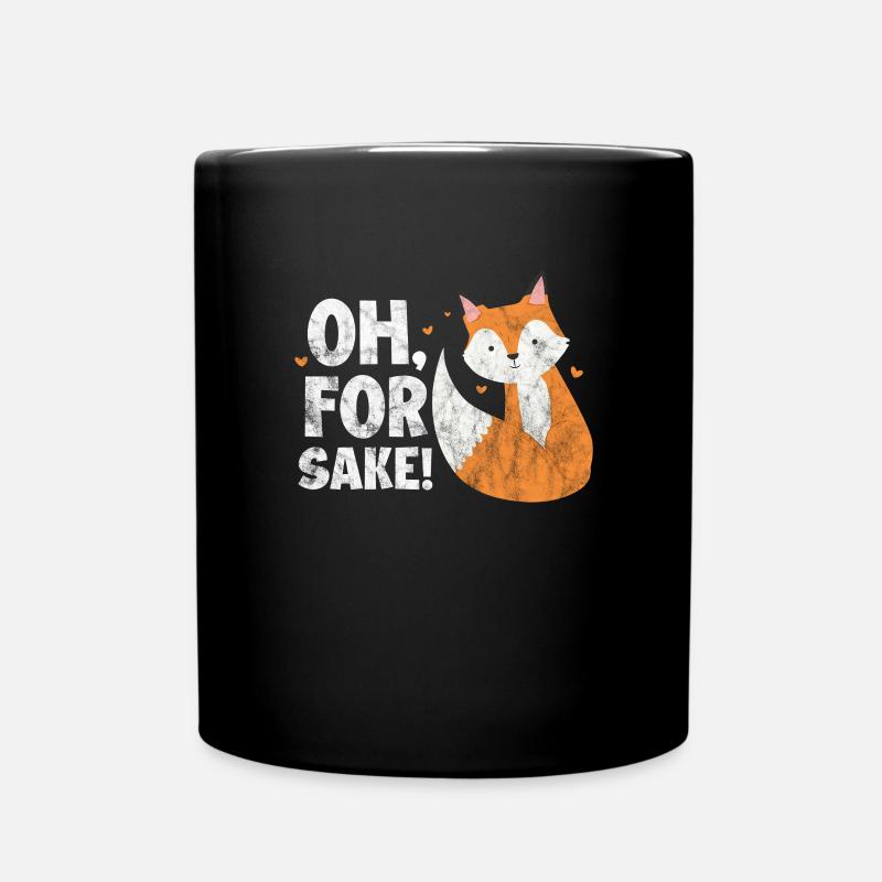 Fuchs - Tasse einfarbig - Schwarz