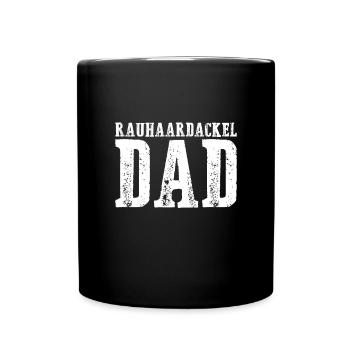 Rough-haired dachshund Dad - Full Colour Mug - black - Front
