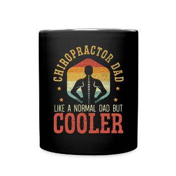 Chiropraticien Papa Chiropratique Colonne vertébrale Fête des Pères - Mug uni - noir - Devant