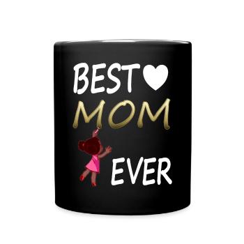 Muttertag feiern beste Mama bester Mutter Geschenk - Tasse einfarbig - Schwarz - Vorne