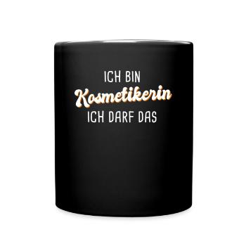 Kosmetikerin - Tasse einfarbig - Schwarz - Vorne