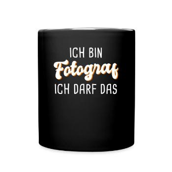 Fotograf - Tasse einfarbig - Schwarz - Vorne