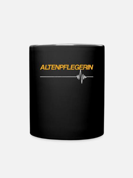 Altenpflegerin - Tasse einfarbig - Schwarz