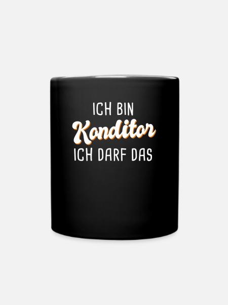 Konditor - Tasse einfarbig - Schwarz