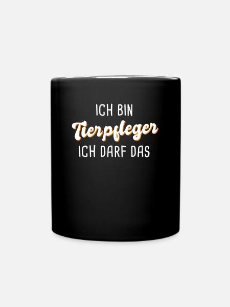 Tierpfleger - Tasse einfarbig - Schwarz
