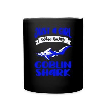 Liebt Kobold Hai Geschenk - Tasse einfarbig - Schwarz - Vorne