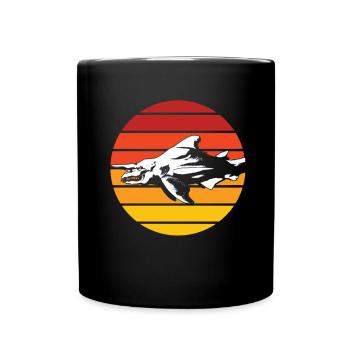 Liebt Kobold Hai Geschenk - Tasse einfarbig - Schwarz - Vorne