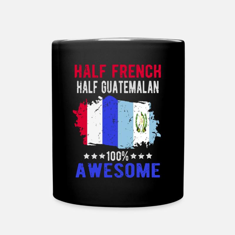 Moitié Français moitié guatémaltèque - Mug uni - noir