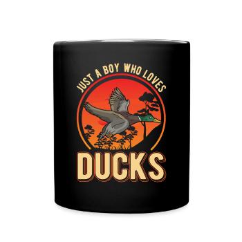 Ducks Young Duck Breeders - Full Colour Mug - black - Front