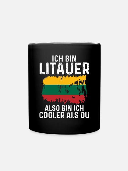 Litauen Litauer Litauisches - Tasse einfarbig - Schwarz
