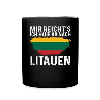 Litauen Litauer Litauisches - Tasse einfarbig - Schwarz - Vorne
