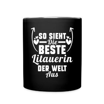 Litauen Litauerin Litauisches - Tasse einfarbig - Schwarz - Vorne