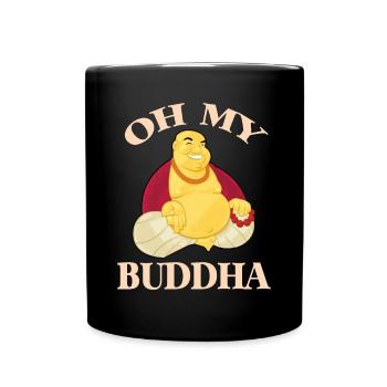 Oh mon Bouddha Bouddhisme Méditation Détendez-vous - Mug uni - noir - Devant