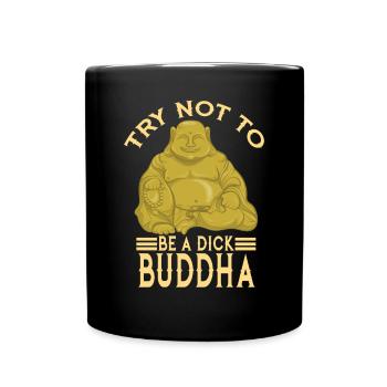 Bouddha Ami Méditation Bouddhisme - Mug uni - noir - Devant