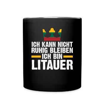 Litauen Litauer Litauisches - Tasse einfarbig - Schwarz - Vorne