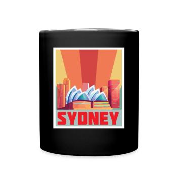 Sydney Opera House Symphony Australia Concert - Full Colour Mug - black - Front