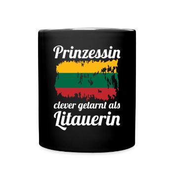 Prinzessin Litauer Litauisches Litauen - Tasse einfarbig - Schwarz - Vorne