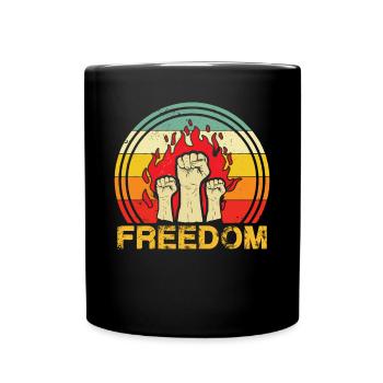 Liberté Faust Mandela Afrique du Sud - Mug uni - noir - Devant