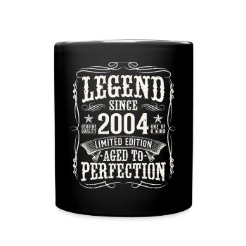 Legend 2004 Vintage Birthday Gift - Full Colour Mug - black - Front