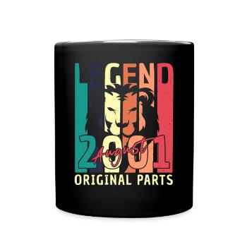 Year of construction August 2001 - Full Colour Mug - black - Front