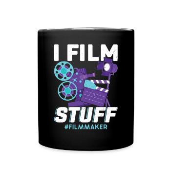 I Film Stuff - Filmemachen - Filmemacher - Tasse einfarbig - Schwarz - Vorne