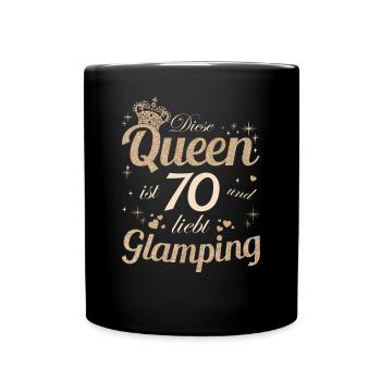 Motorhome Motorhomes Caravans 70 years - Full Colour Mug - black - Front