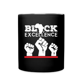 Mandela Black Excellence Freiheit Südafrika - Tasse einfarbig - Schwarz - Vorne