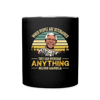 Nelson Mandela Quota Liberté Afrique - Mug uni - noir - Devant