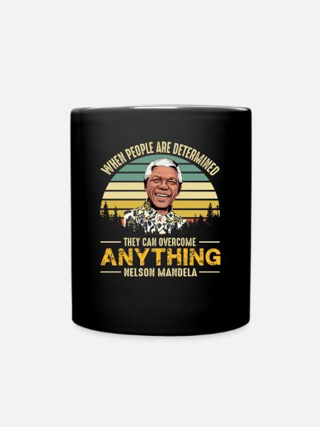 Nelson Mandela Quota Liberté Afrique - Mug uni - noir