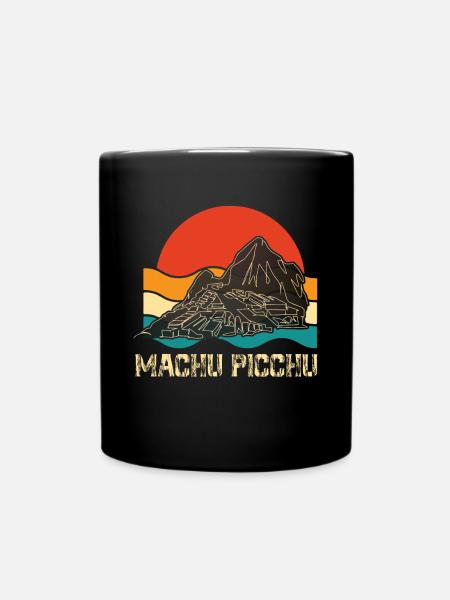 Machu Picchu Ruinenstadt Peru Inka Berg - Tasse einfarbig - Schwarz