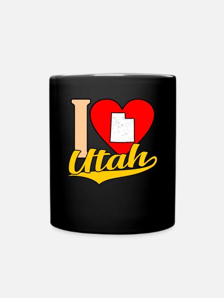 Ich Liebe Utah-geschenk - Tasse einfarbig - Schwarz