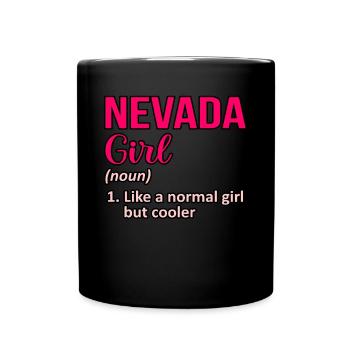 Cadeau de fille Cool Nevada - Mug uni - noir - Devant