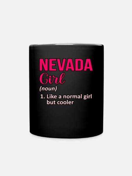 Cadeau de fille Cool Nevada - Mug uni - noir