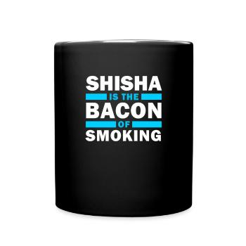 Shisha Spruch Hookah Rauchen Wasserpfeife - Tasse einfarbig - Schwarz - Vorne