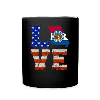 Dear Missouri gift - Full Colour Mug - black - Front