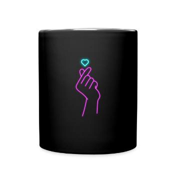 K-Pop - Tasse einfarbig - Schwarz - Vorne