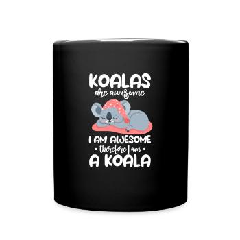 Koala Koala Bear Australie Bear Gift - Mug uni - noir - Devant