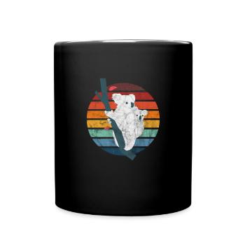Koala - Tasse einfarbig - Schwarz - Vorne