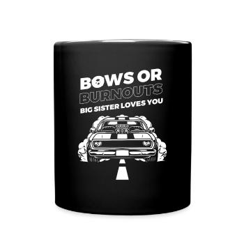 Burnouts Or Bows Gender Reveal Party - Mug uni - noir - Devant