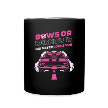 Burnouts Or Bows Gender Reveal Party - Mug uni - noir - Devant